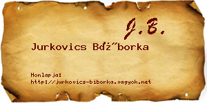 Jurkovics Bíborka névjegykártya